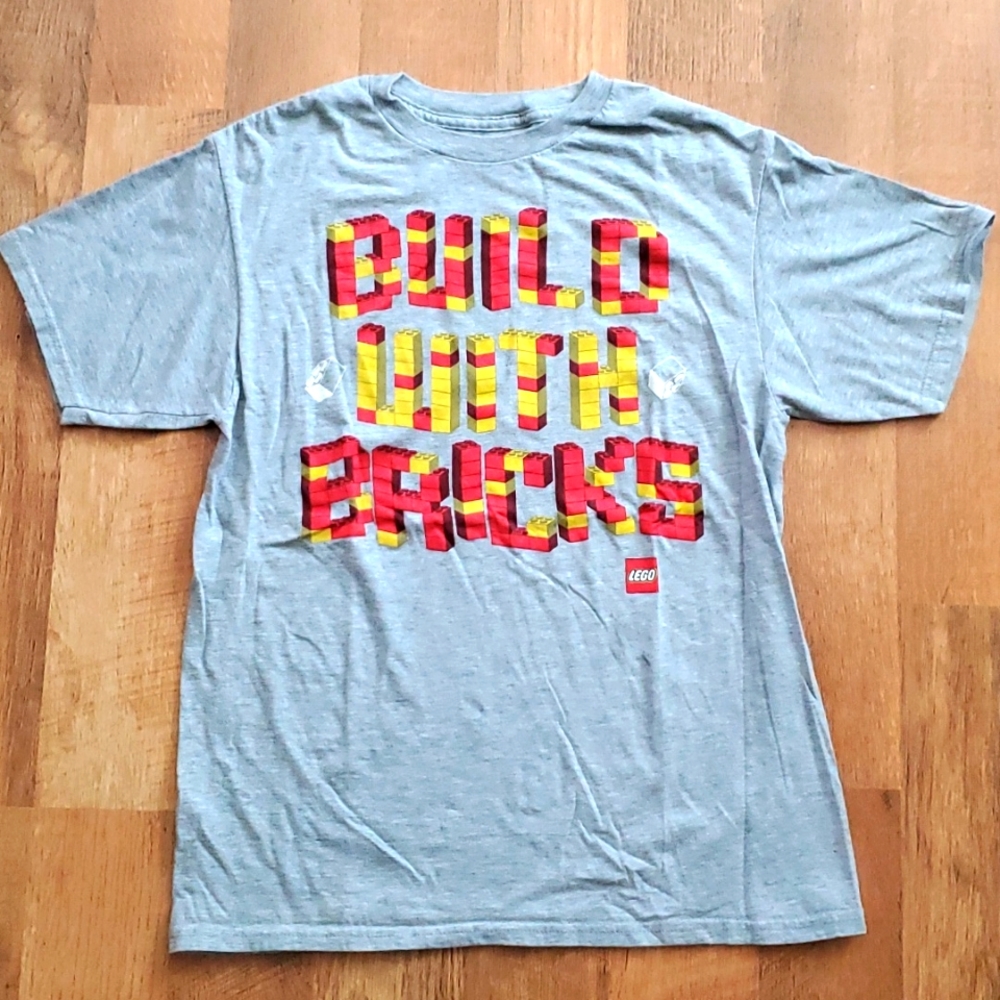 Lego BUILDβ WITH BRICKS short sleeve shirt Unisex Size kids 14-16